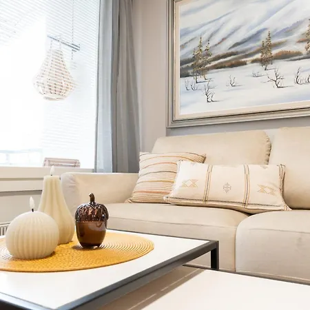 아파트 Cozy With Private Sauna And Parking 로바니에미